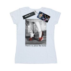 The Wizard Of Oz Womens/Ladies Ruby Slippers Photo Cotton T-Shirt / White